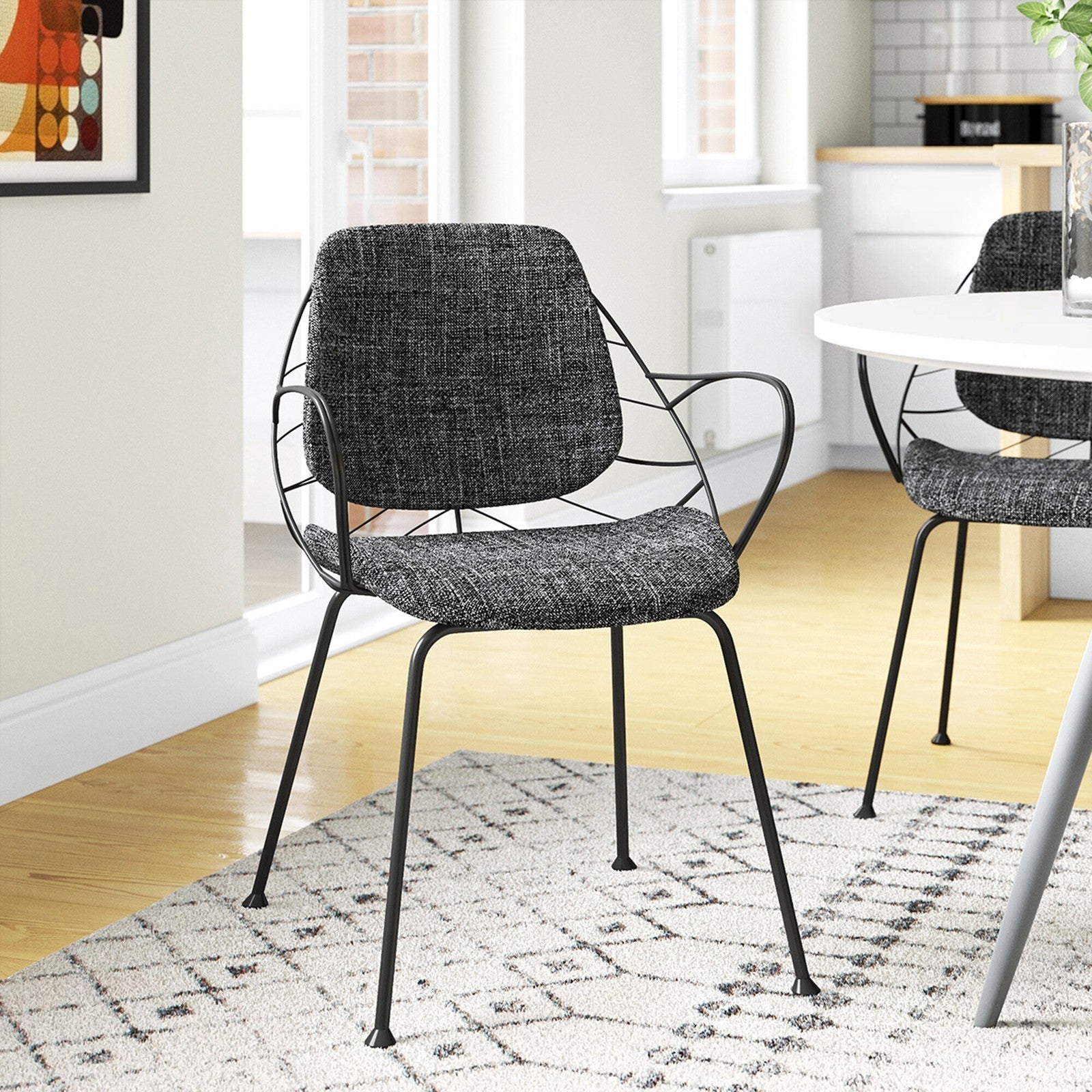 Fauteuil Linnea de style européen - Lot de 2